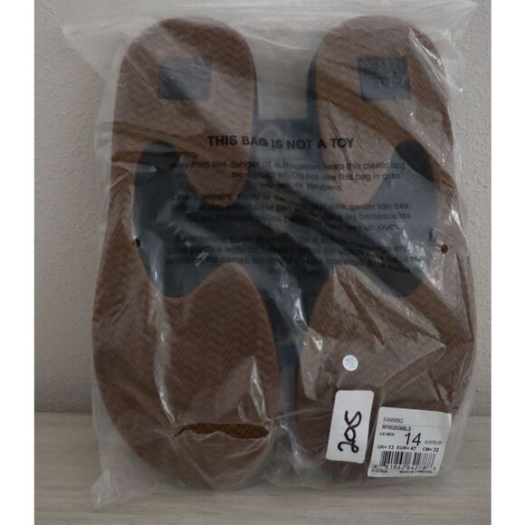 Reef Men's Sz 14 Black/Silver Fanning Flip-Flop Sandals w/Built-In Bottle Opener - Picture 15 of 15